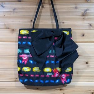 Brighton "Take a Beau" Black Bow Print Tote